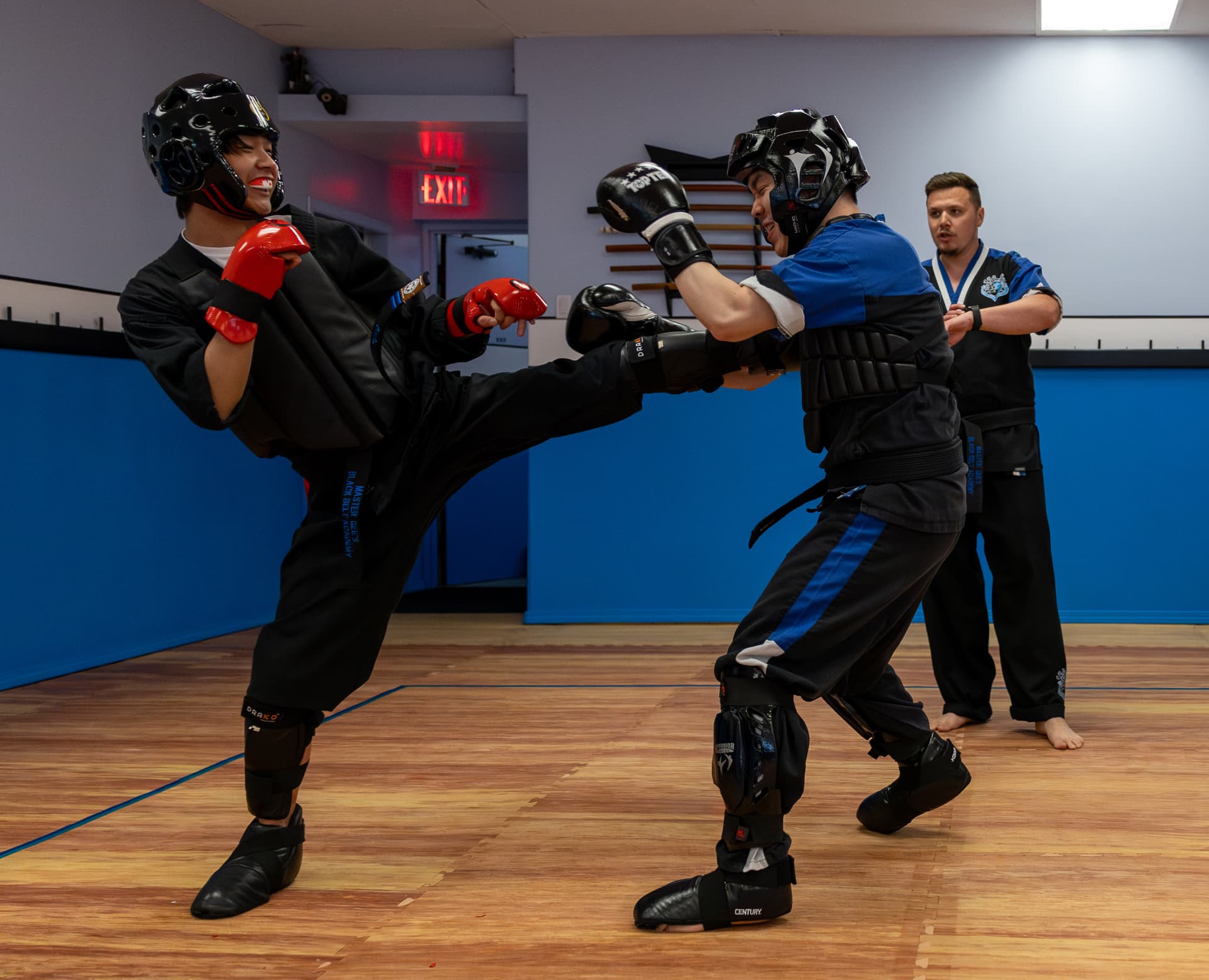 Students training at Master Gee's