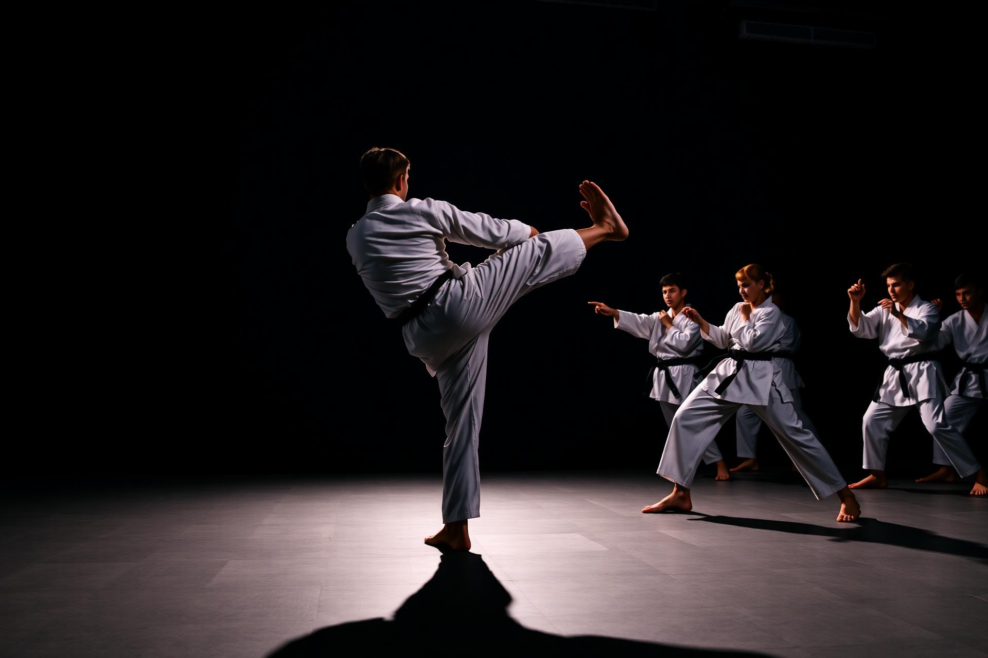 Students training at Master Gee's